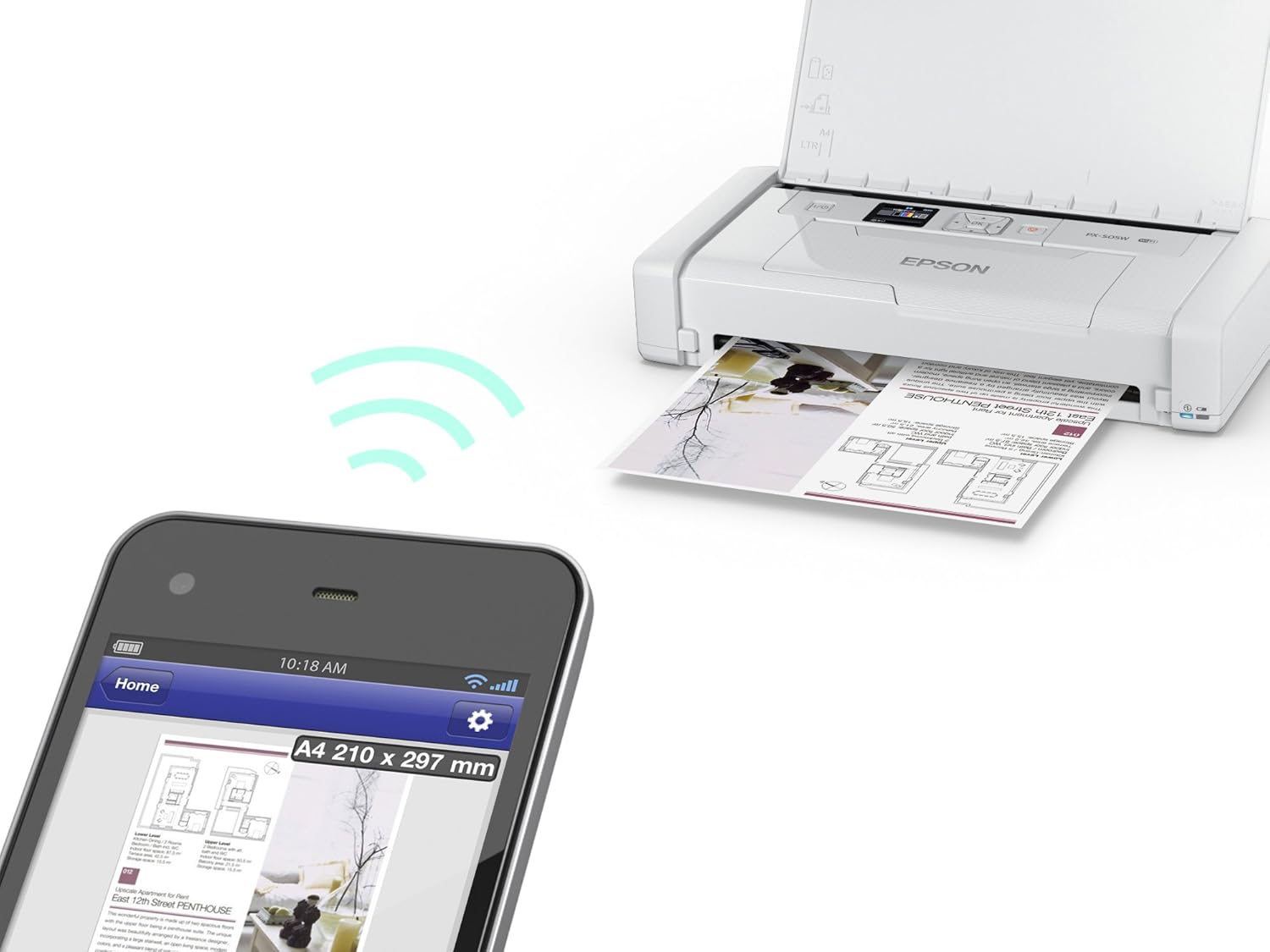 エプソン A4モバイルプリンター PX-S06B/W – CLOMO store