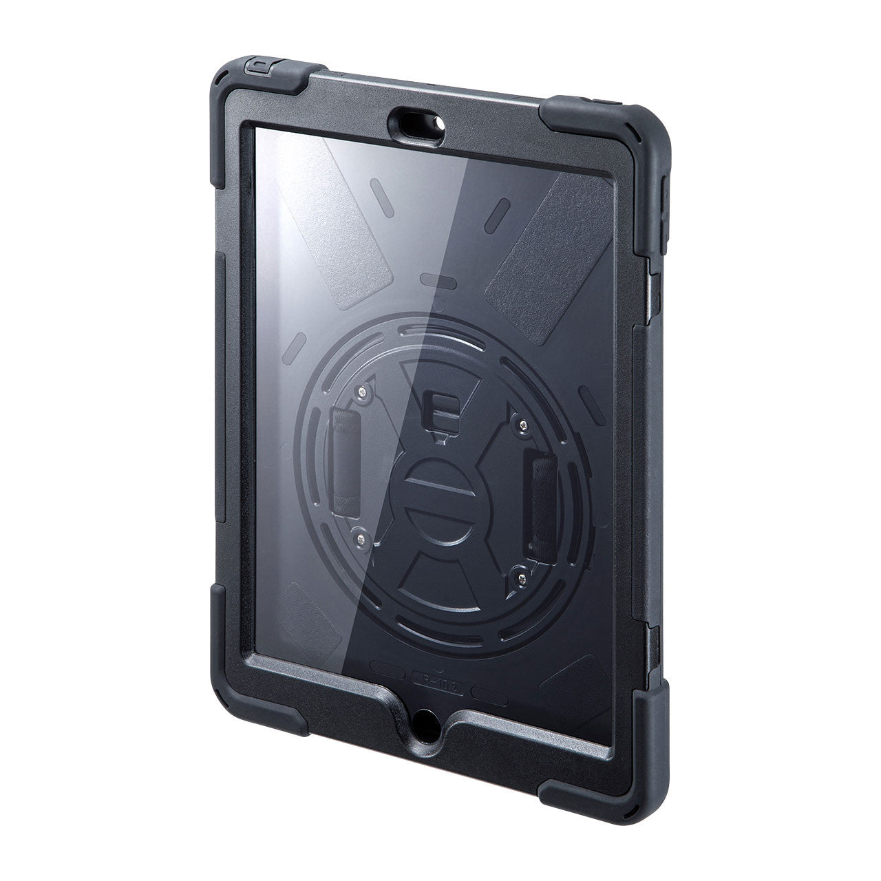 前面保護フィルター付耐衝撃ケース　PDA-IPAD1620BK