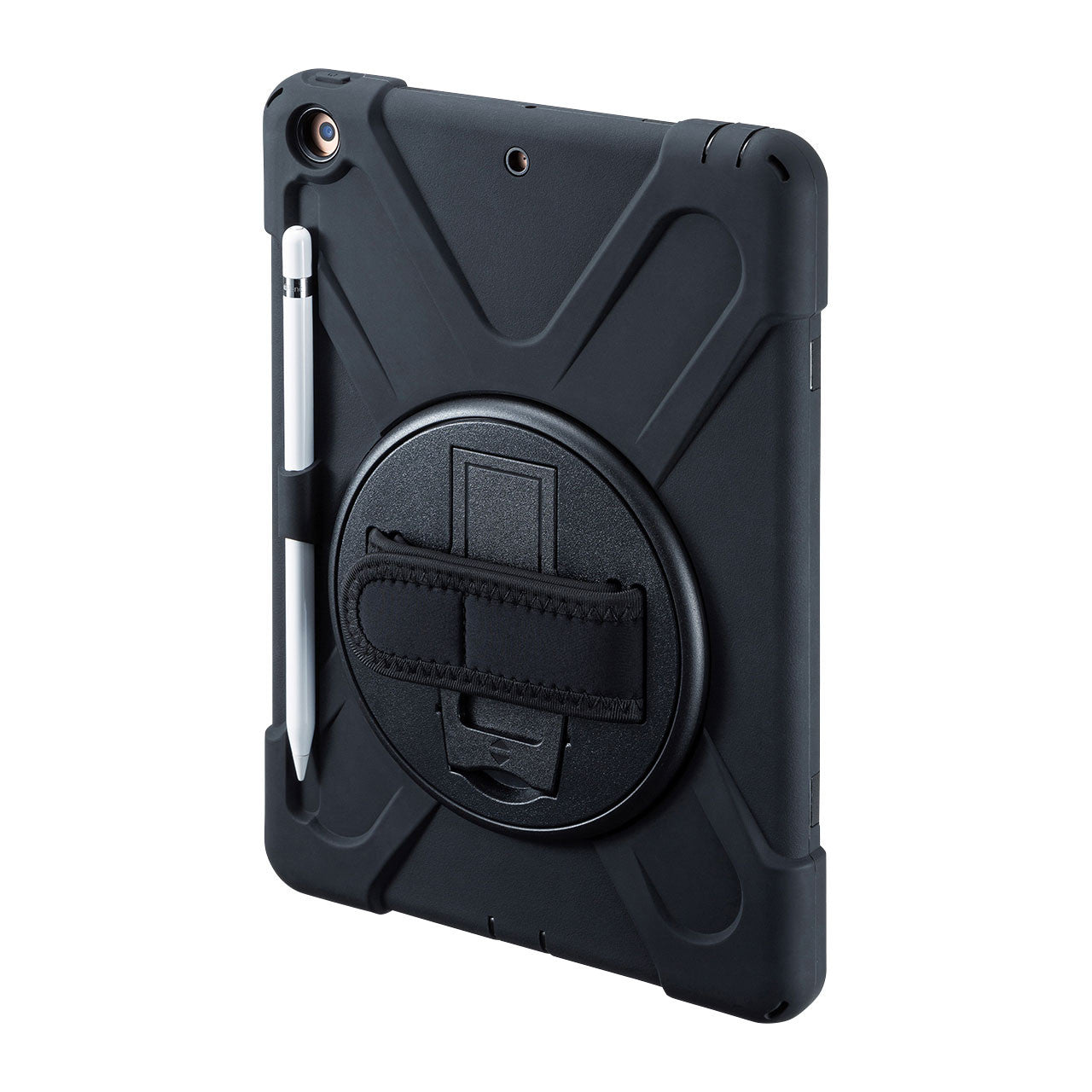 前面保護フィルター付耐衝撃ケース　PDA-IPAD1620BK